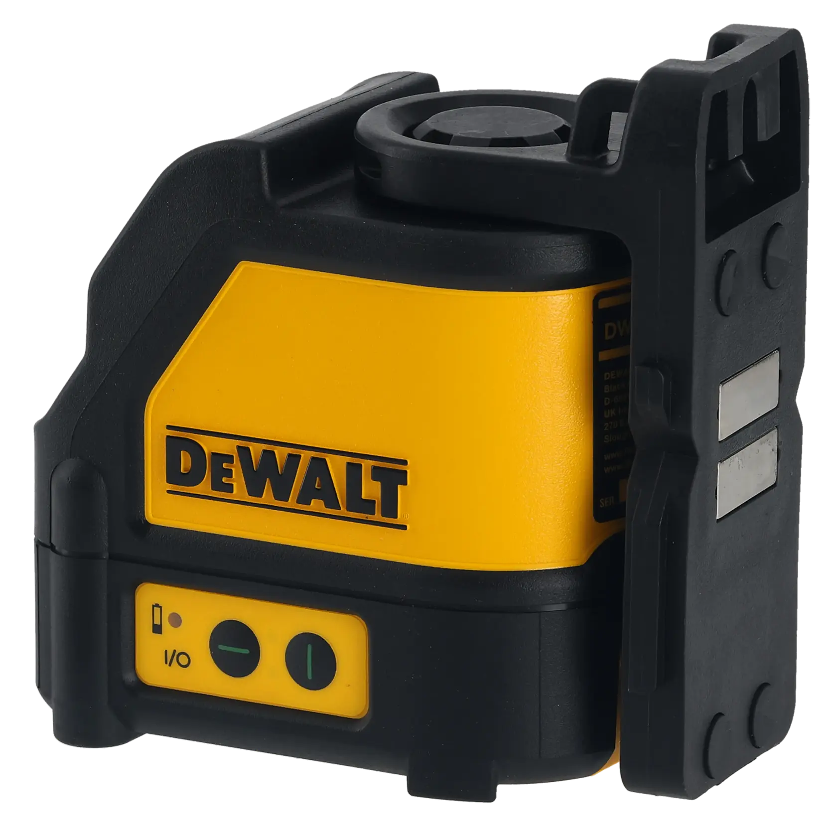 DEWALT® 30 м лазерен нивелир с кръстосани линии, зелен лъч и лазерна ролетка