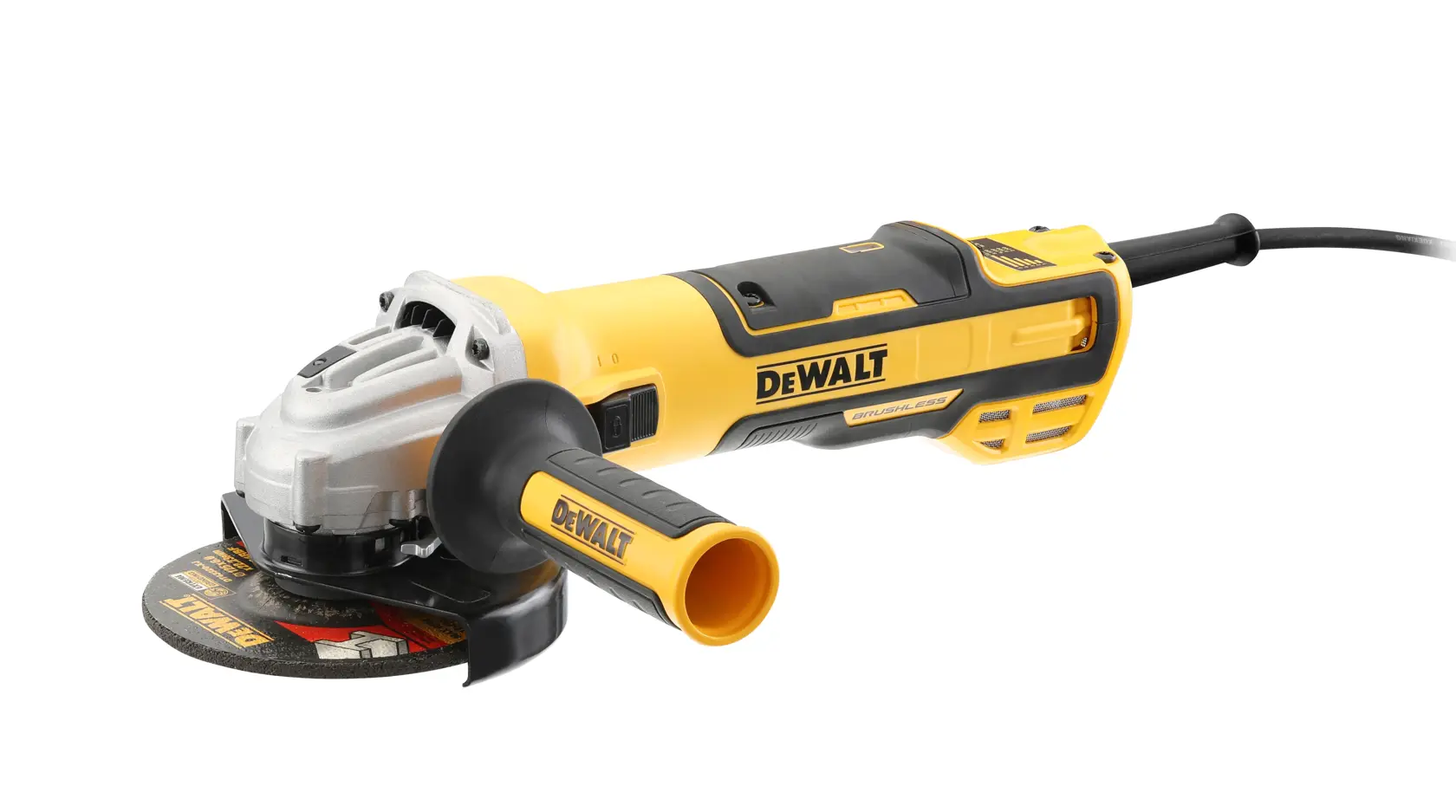 DEWALT® 1700W 125 mm безчетков ъглошлайф с регулируеми обороти