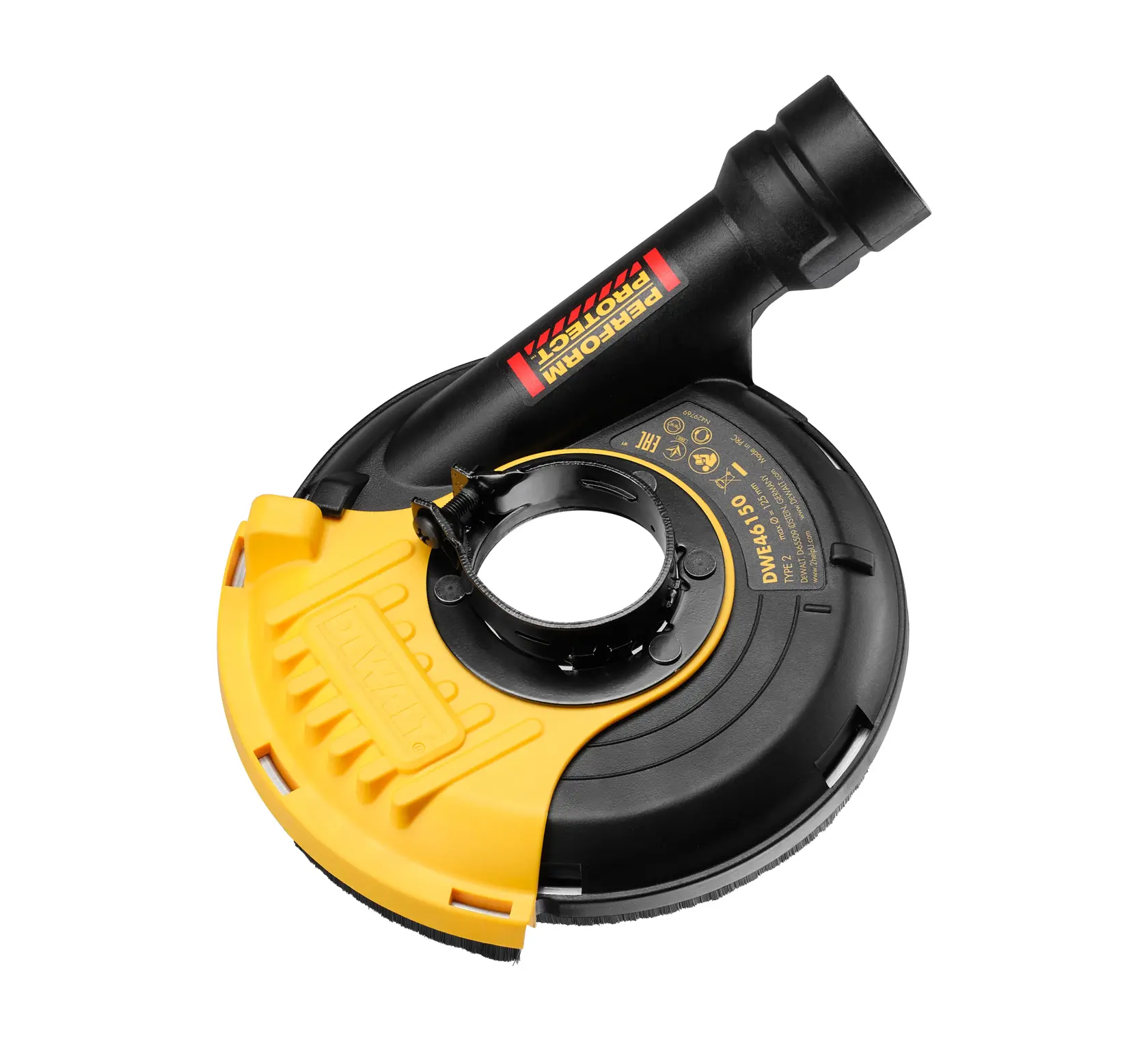 115-125mm Surface Grinding Shroud top view