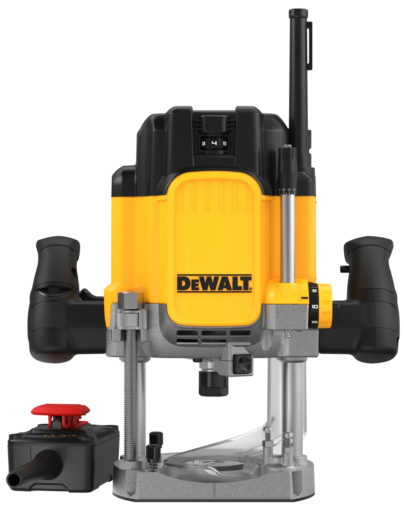 DEWALT® 2300W 12 мм вертикална фреза с прекъсвач за машини