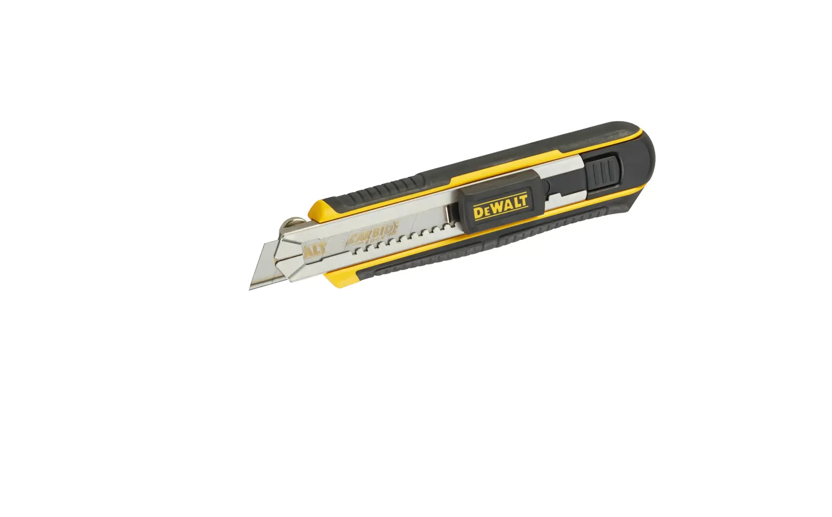DEWALT® 18 мм макетен нож с чупещо се острие и плъзгач с автоматично заключване