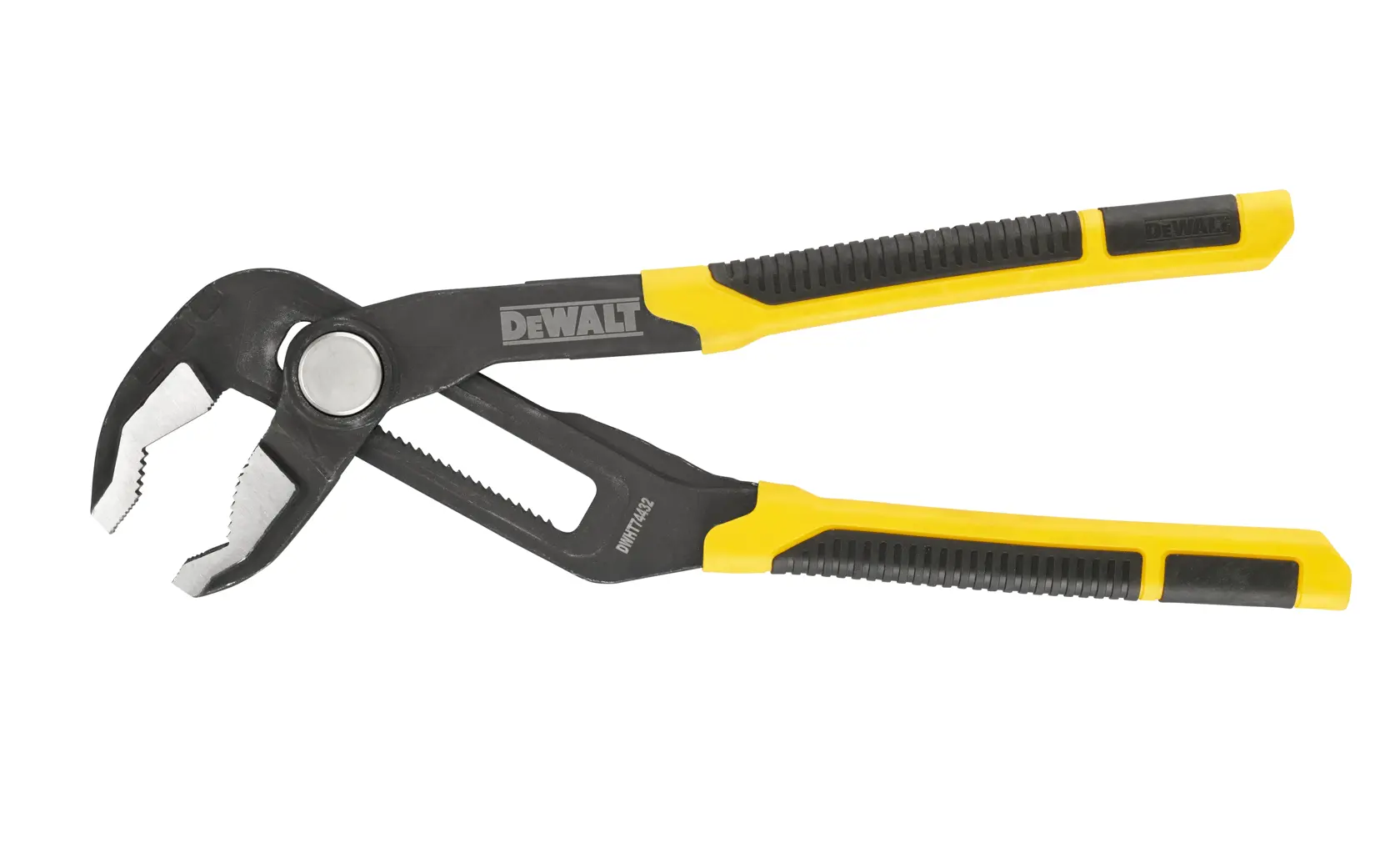Клещи DEWALT® 300 мм Pushlock с V-образни челюсти