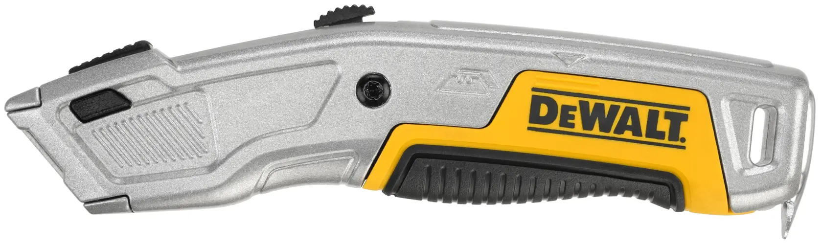 Макетен нож за разрушаване с фиксиран корпус и прибиращо се острие DEWALT
