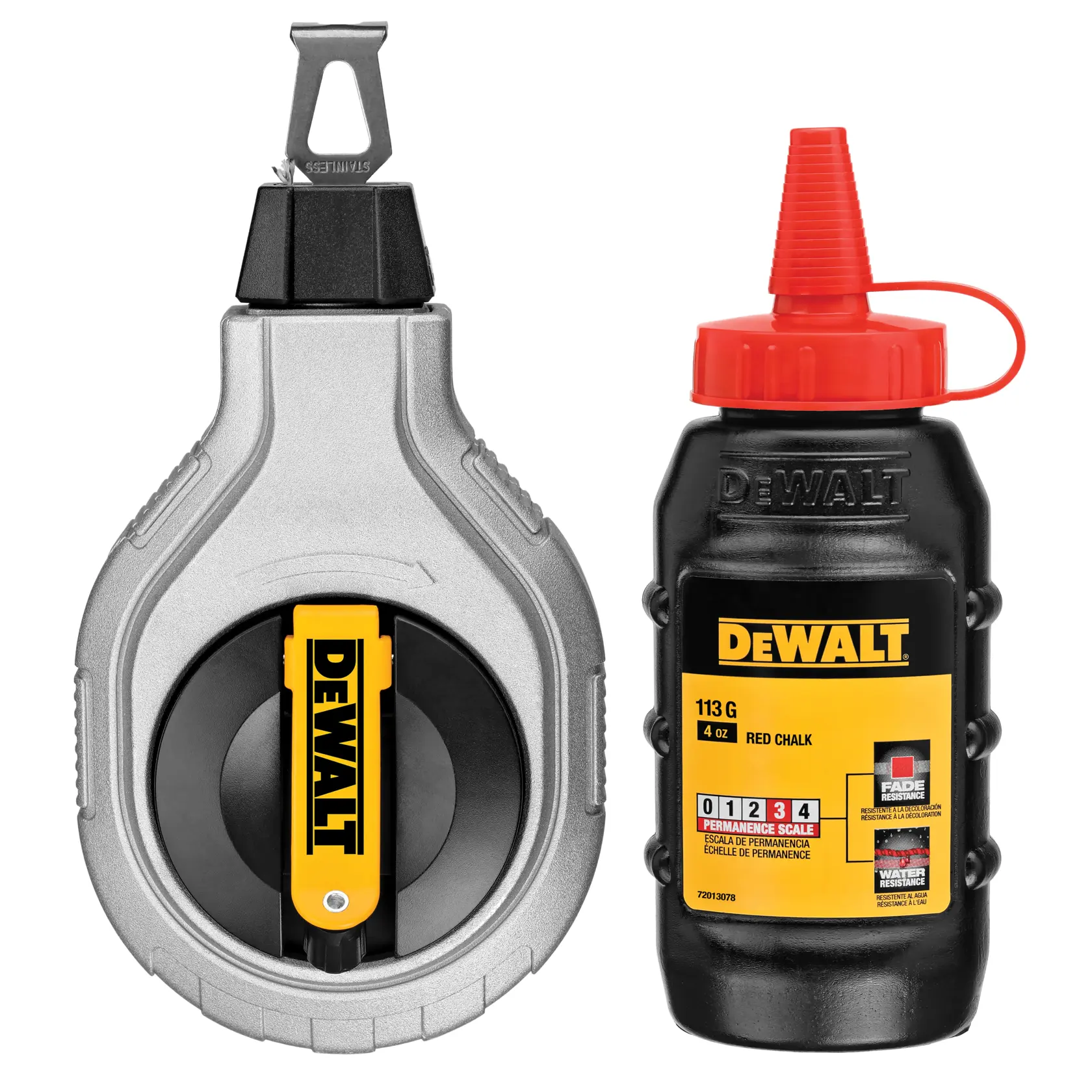 DEWALT® 30 м чертилка 6:1 с червен тебешир