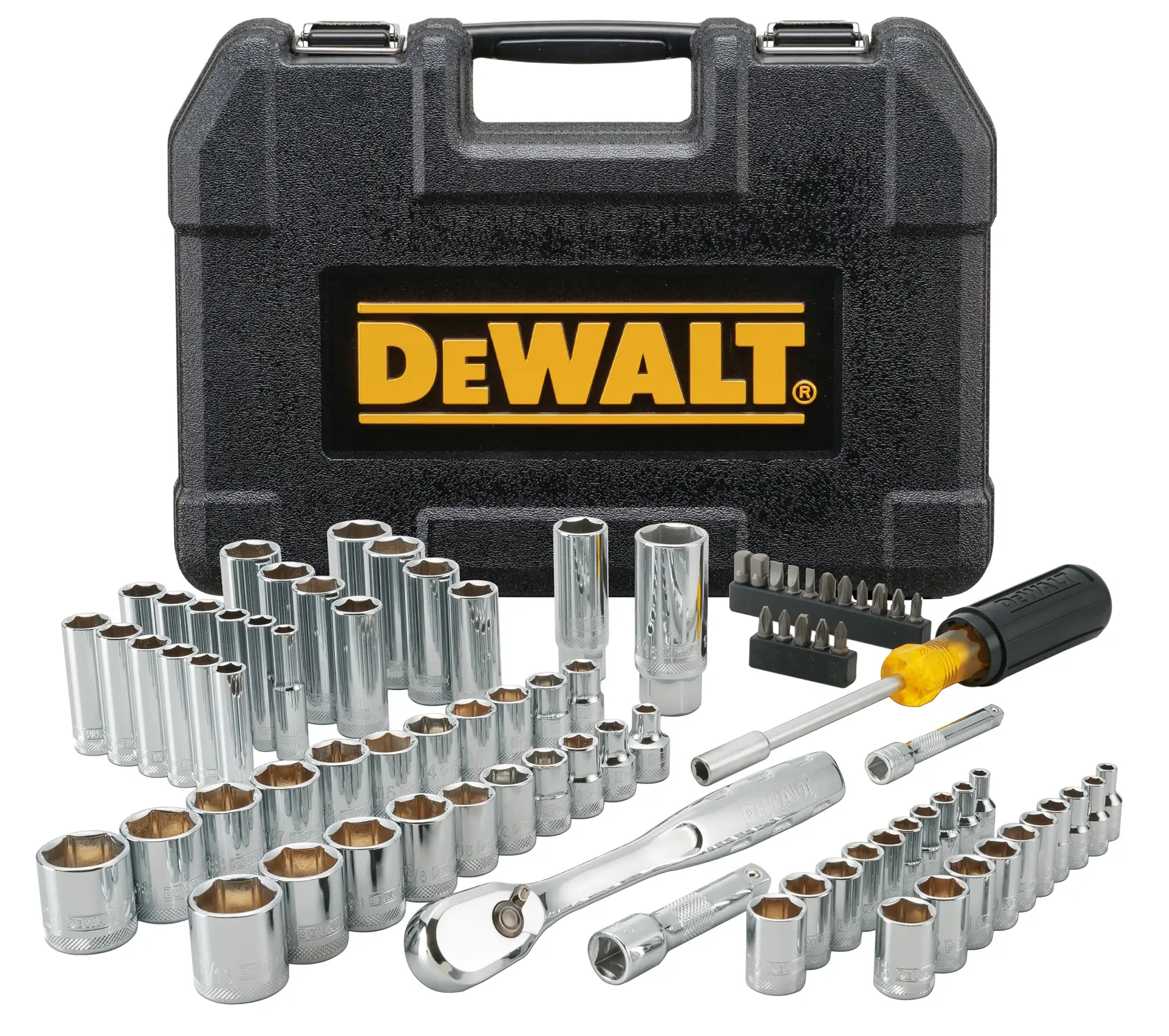 DEWALT® 1/4 инча, 3/8 инча Комплект инструменти за механици (84 части)