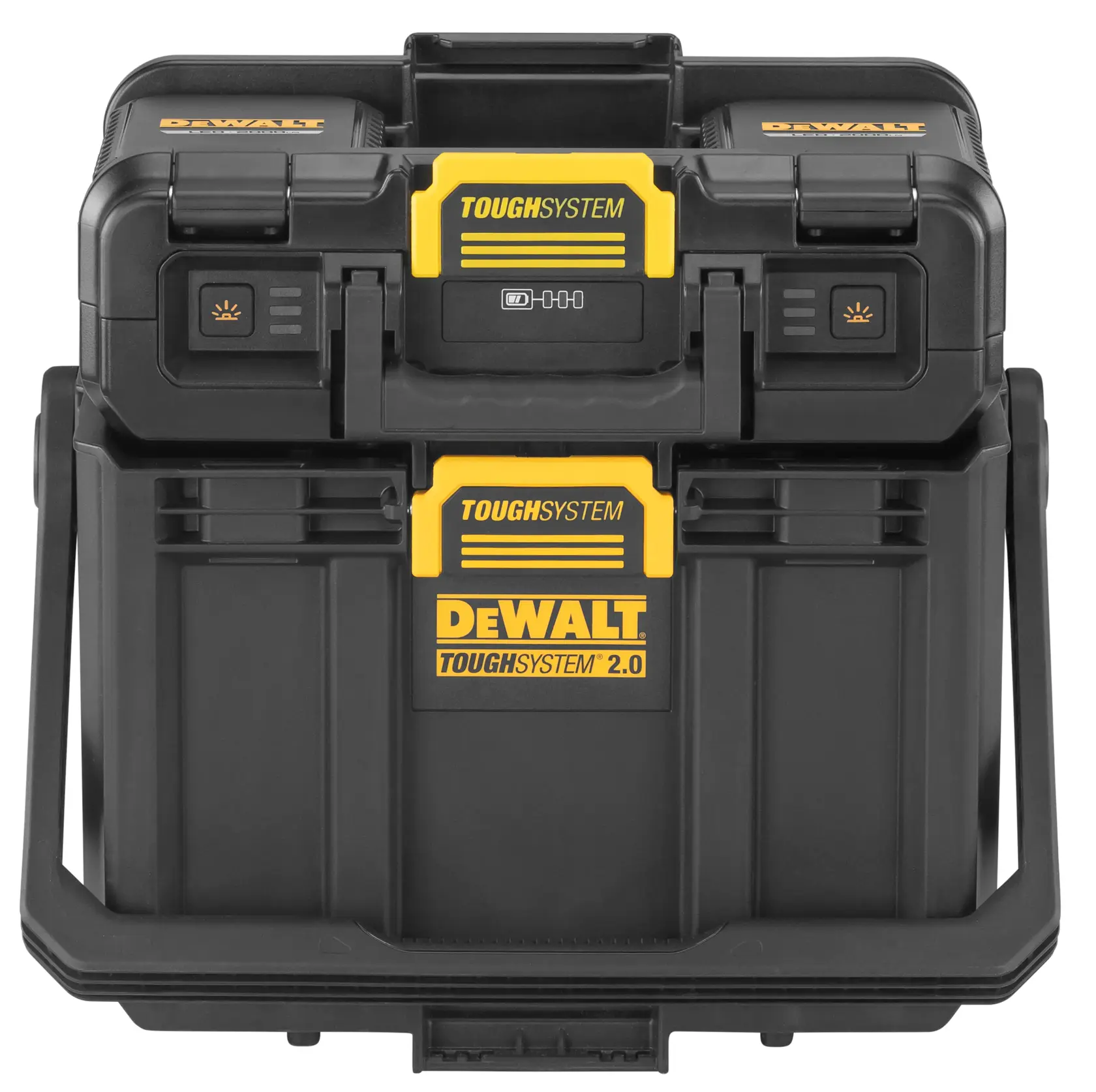 DEWALT® TOUGHSYSTEM® 2.0 Регулируема работна лампа с отделение за съхранение