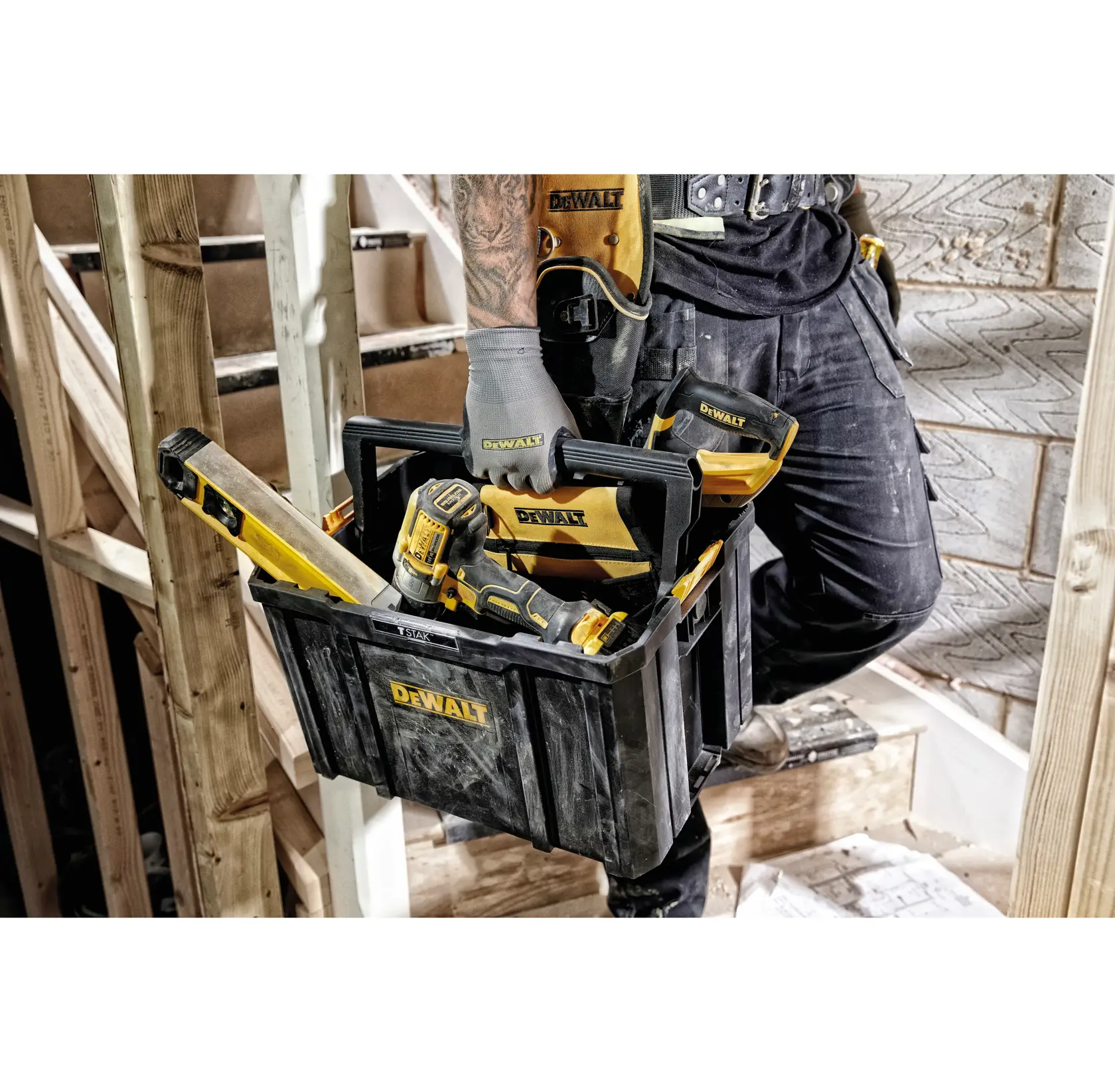 DEWALT® T STAK™ Отворена кутия за съхранение с дръжка