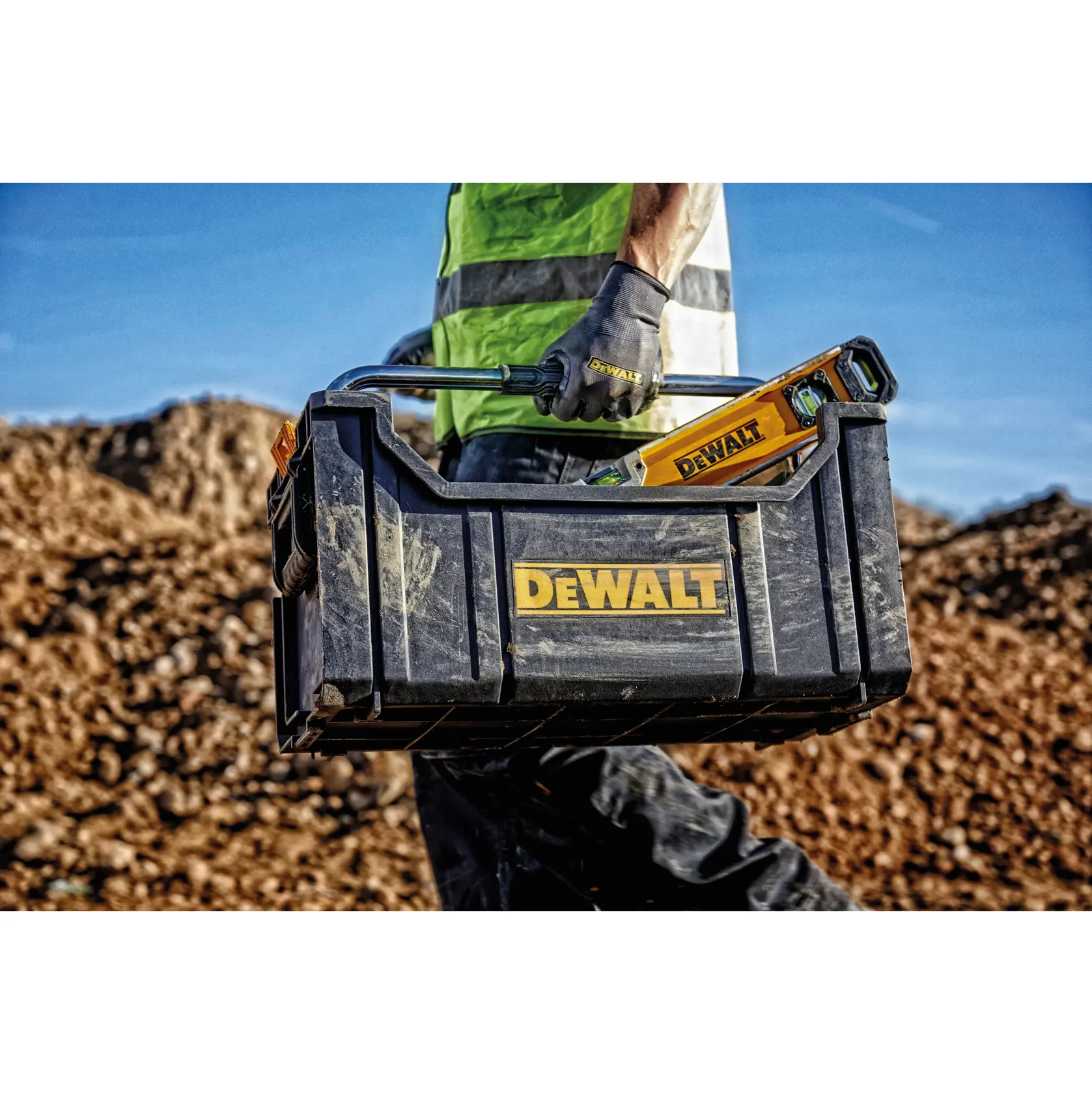 DEWALT® TOUGHSYSTEM® Отворена кутия за съхранение с дръжка