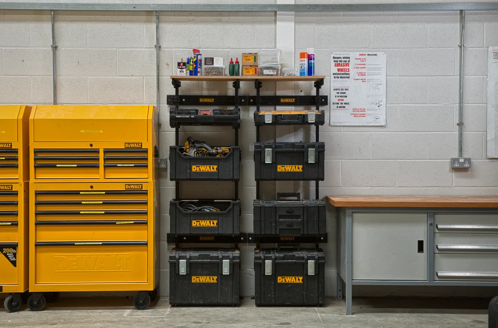 DEWALT® TOUGHSYSTEM® Решение за стелажи за работилница