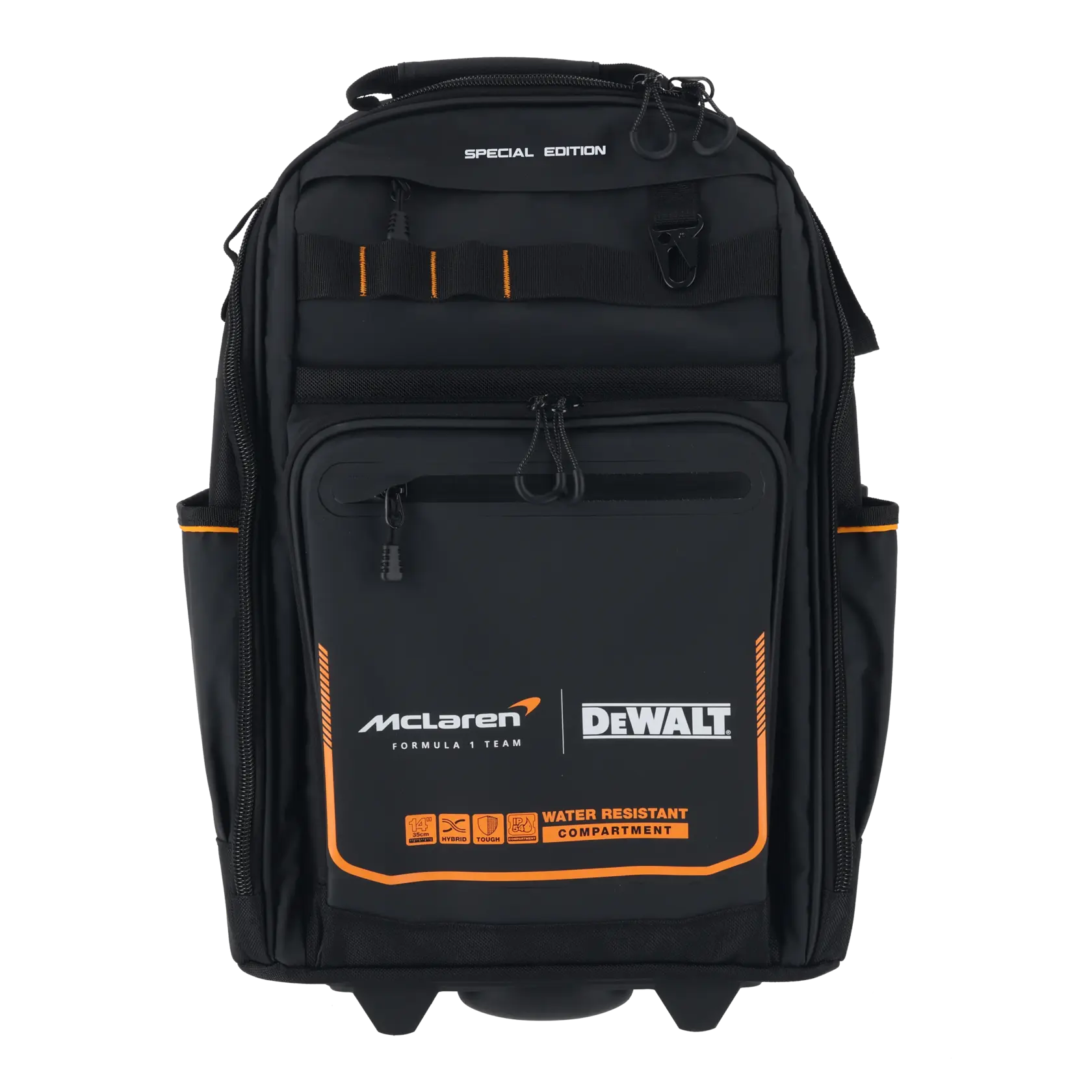 Професионална раница на колела DEWALT® x McLaren F1 Team