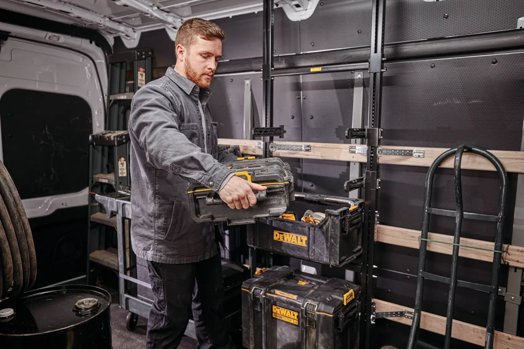 DEWALT® TOUGHSYSTEM® 2.0 Плитък куфар за съхранение