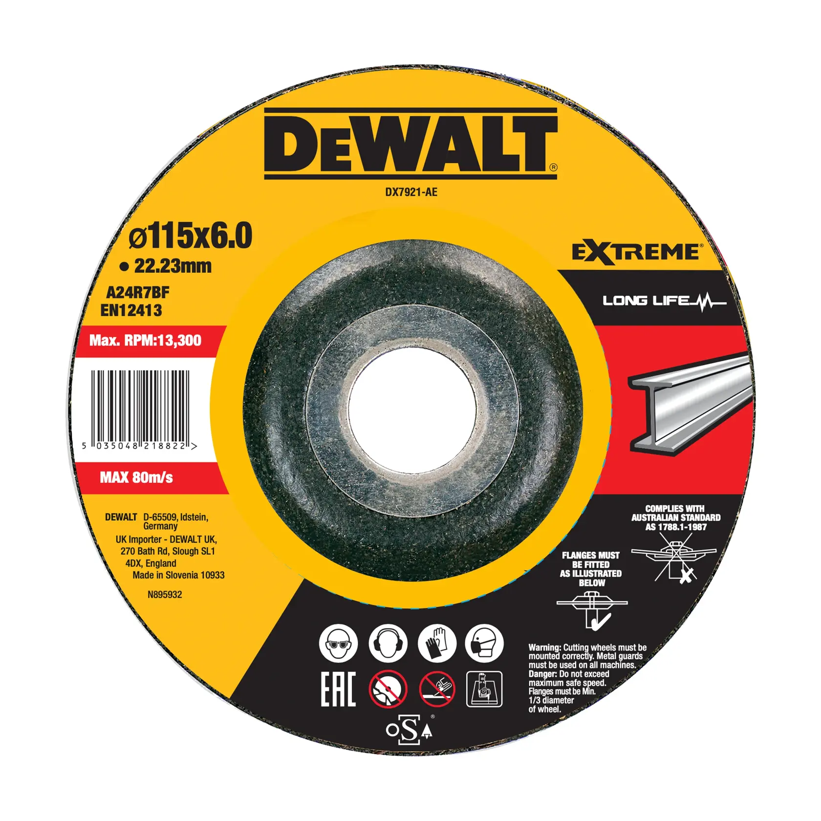 Graphic showing DEWALT XTREME Sub-Compact Series branding with the slogan 'Compact and Performance Packed' on a yellow background.